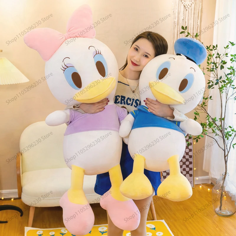 

Disney Large Size Donald Duck and Daisy Plush Toy Set Q Version Couple Dolls for Kids Birthday Gifts Soft Stuffed Animal Toys