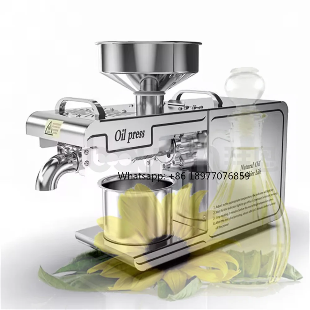 2026 Automatic 4-6 Kg/H Cocoa Cold Oil Press Machine Oil Making Processing Machine Small Oil Pressers Mill Machine For Sale
