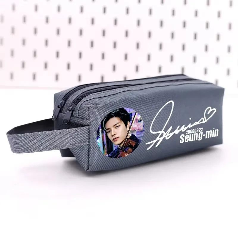 18*9*7CM 펠릭스 방찬 황현진창빈 인기 한국 아이돌 보이그룹 귀여운 대용량 필통 학용품