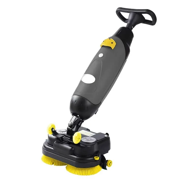 

Shopping mall hand-push suction and drag integrated washing machine