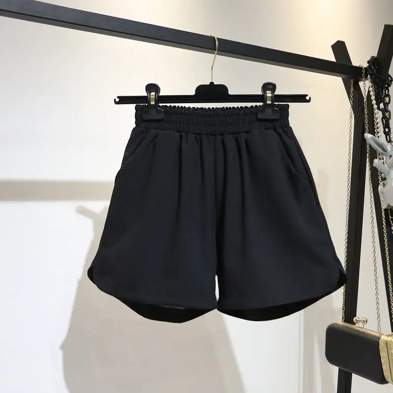 150kg Large Size Women's Outdoor Sex Invisible Open Crotch Pants Sports Shorts Women's Summer High Waist Casual Wide Leg Pants