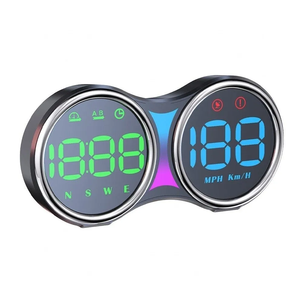 GPS Digital Dashboard Instrument Cluster Speed On Board Computer Clock Display With Overspeed Alarm Car Electronic Accessories