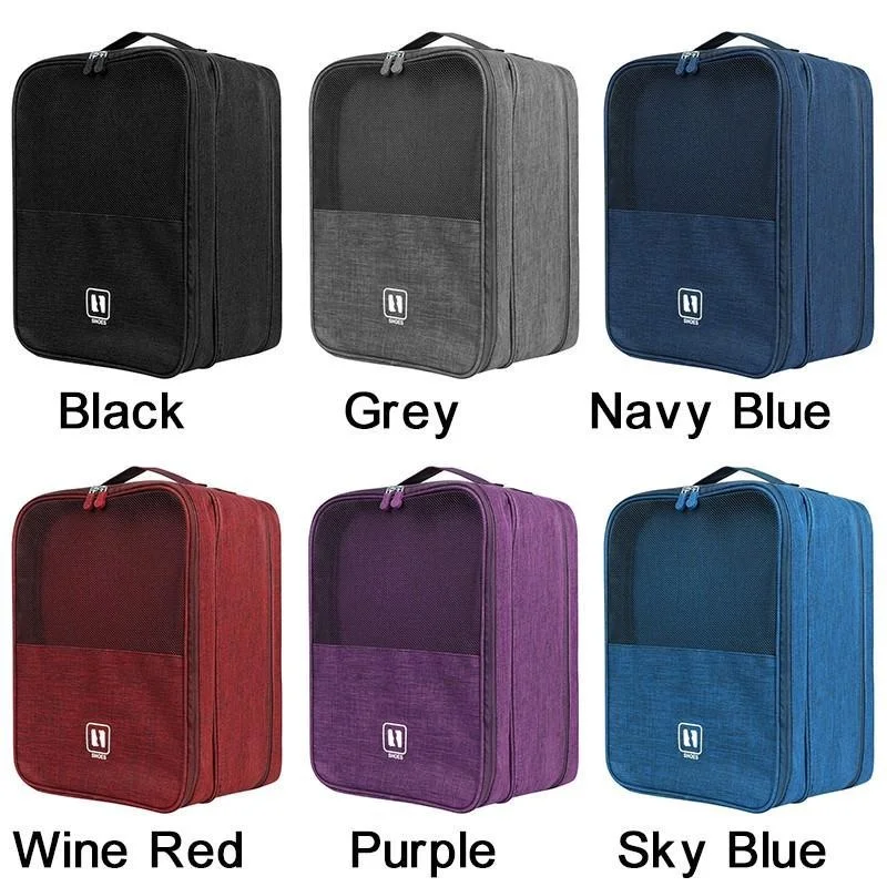 Travel Shoe Bag Matching Suitcase for Travel and Daily Use Storage Pouch, Waterproof Travel Suitcase Shoe Organizer with Pocket