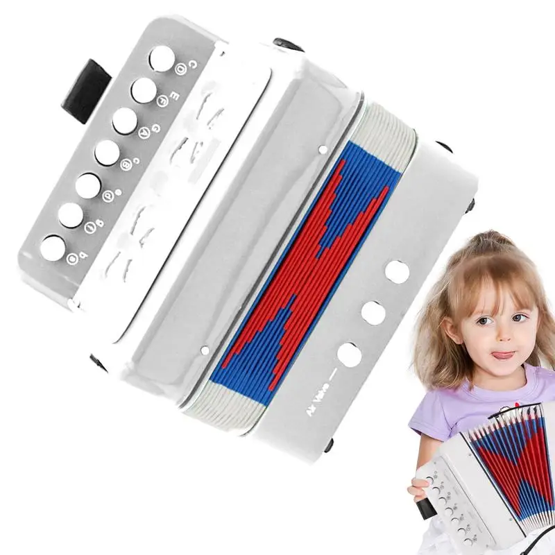 

Button Accordion Musical Toy For Kids Portable Early Development Educational Music Toy For Boys Children Beginners Birthday Gift