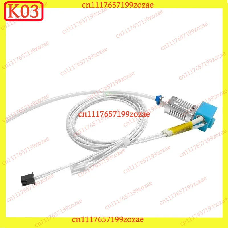 k03 New Kobra Go Hotend Kit Straight-type 3D Printer Parts Extruder Nozzle Assembly Direct Drive Upgrade Replacement