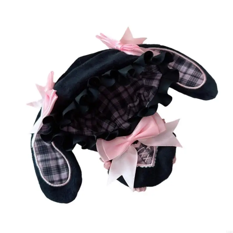 

54DA Doll Bunnies Costume Cosplay Romper For 17Cm Sitting Dolls Plush Figure Character Doll Clothes for Child Pretend Play