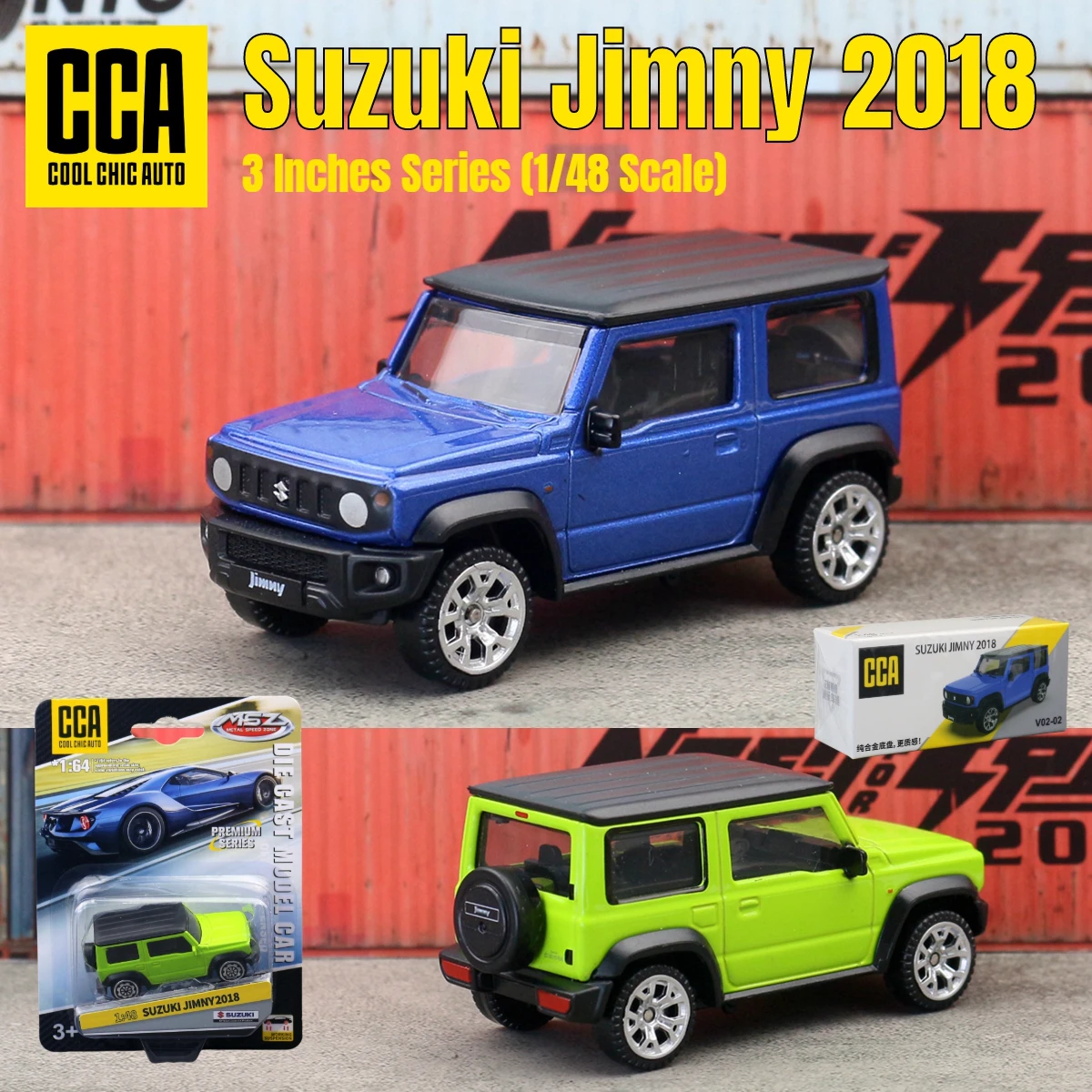 

1/48 Suzuki Jimny модель игрушечного автомобиля CCA MSZ 1:64 литой автомобиль миниатюрная коллекция свободных колес подходит для Hot Wheels подарок ребенку