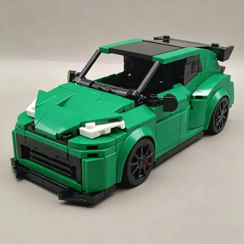 430PCS Compact Sports Racing Car Vehicle Model Building Blocks MOC Custom DIY Creative Assembly Educational Toy Gifts Collection