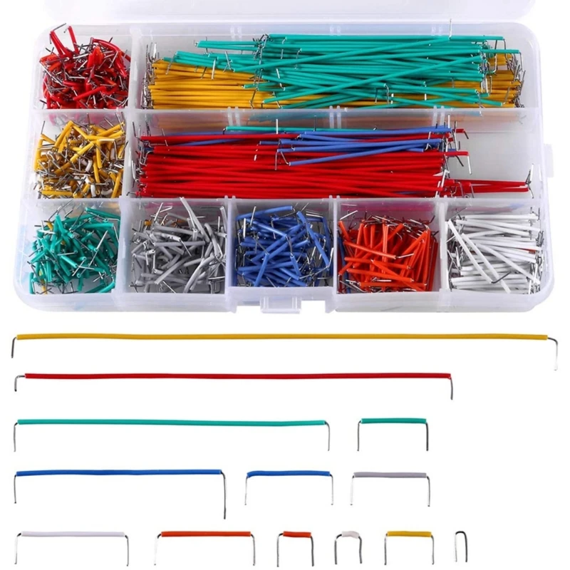 Y1UB 140pcs Breadboard Jumper Wire Collection with Lengths 2mm To 125mm Breadboard Cables Suitable for Electrical Connection