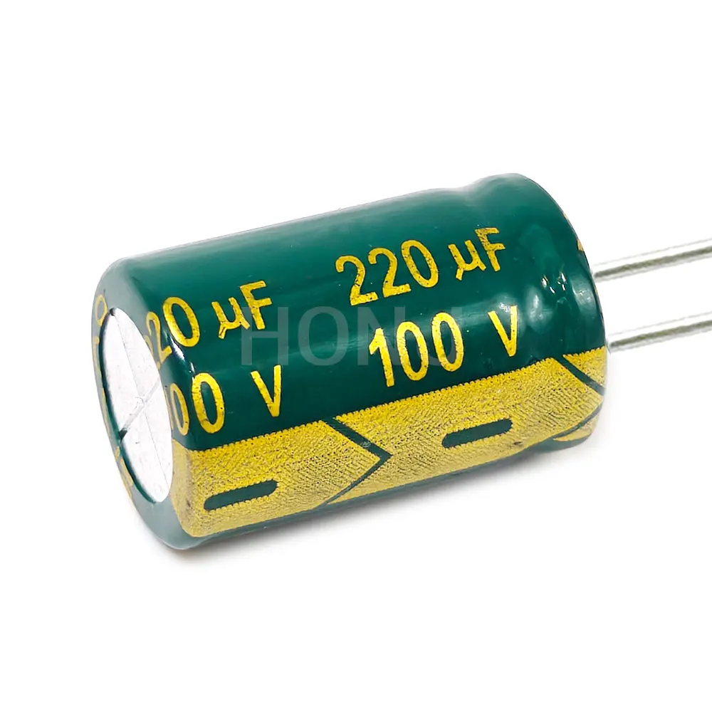 5PCS 100V220uf 13x20mm Aluminum Electrolytic Capacitor 220uf100v 100v 220uf 100V 220mf 100vdc 220MFD 100v220mf 220mf100v ±20%