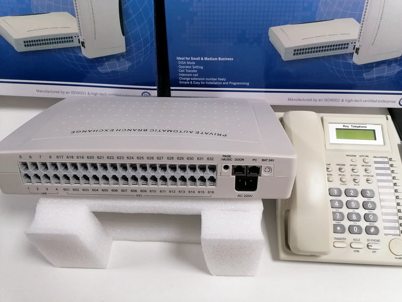 Imagem -06 - China Pbx Fábrica Vintelecom Cp832 Telefone Pabx Sistema com 32 Portas Assinantes para o Sistema de Telefone de Escritório Médio-pequeno