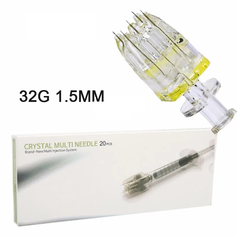 5pin 32G Crystal Needle Injector Water  Injection Hair Growth Micro Needle Cosmetic Dermal Filler