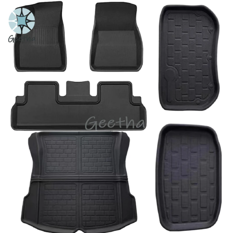 

For 2022 Model 3 All Weather Waterproof No-slip 6PCS 3D XPE Car Floor Mat for Tesla Model 3