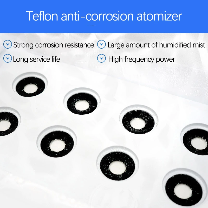 HCold Mist مرطب الهواء الصناعي مبيد الزراعة المرطب 8 رؤساء البخاخات 18l/H بالموجات فوق الصوتية #5