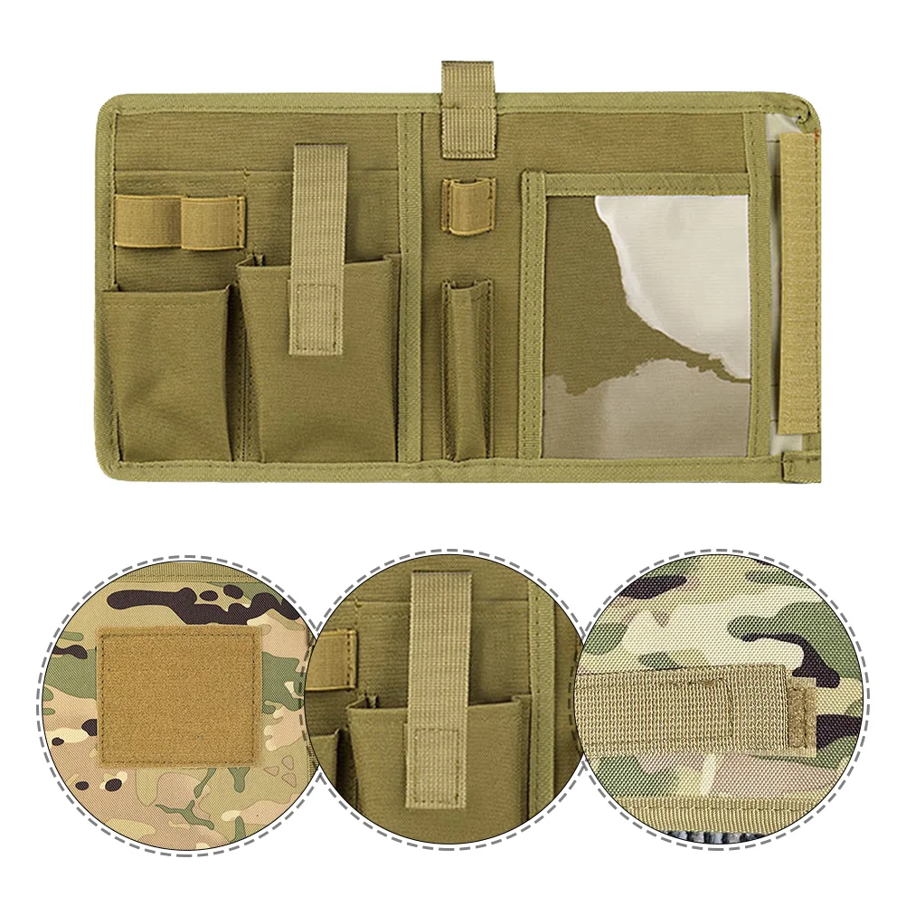 Camping Essentials Notebook Map Bag Accessory Camouflage Notepad Binder Waterproof Beach