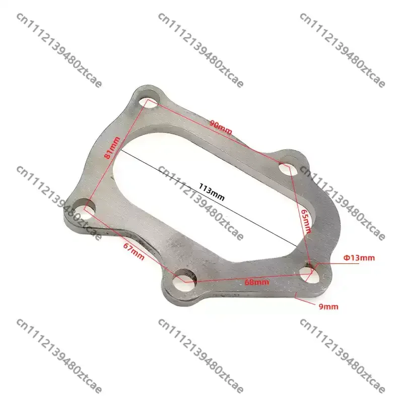 Stainless Steel Turbo Flange Gasket Exhaust Pipe Interface Gasket For Automobile Turbo Exhaust System