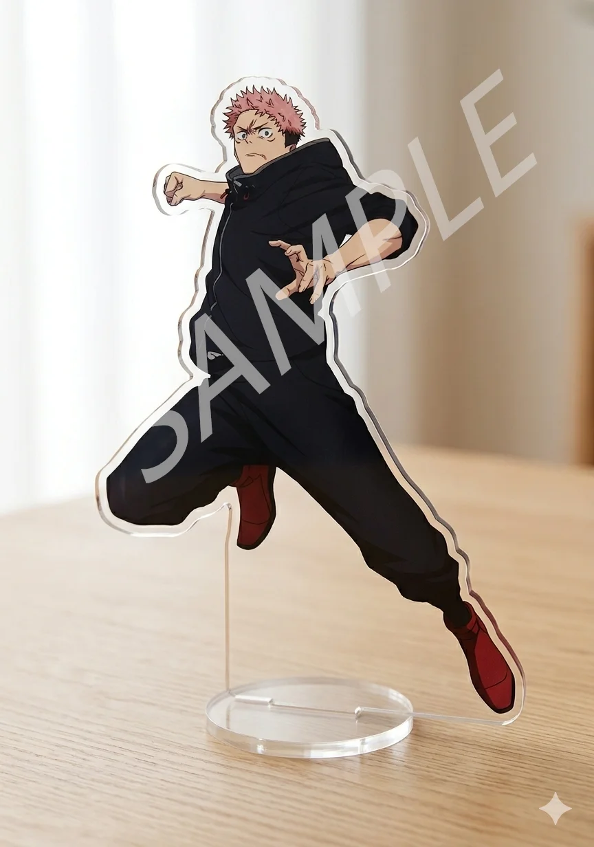 Jujutsu Kaisen Keychains Itadori Yuji Choso Fushiguro Megumi Okkotsu Yuta Zenin Naoya Acrylic Stand Peripheral Desktop Ornament