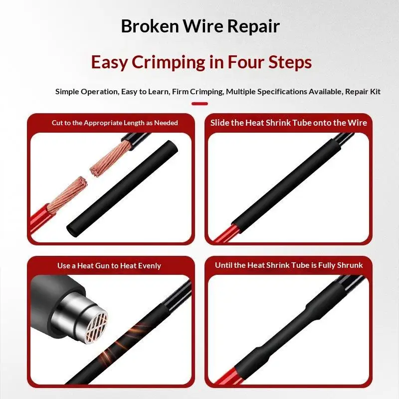 560Pcs Heat Shrink Tubing Kit Waterproof EVA Material 6 Colors 11 Sizes for Automotive Cable Insulation
