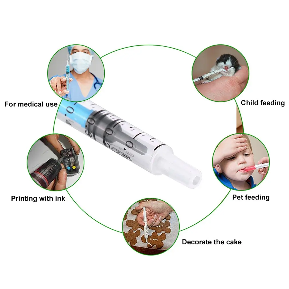 20 Pcs piccola coltura idroponica in plastica da 1 mL analizza la siringa monouso per la misurazione dei nutrienti siringa in resina epossidica con misurazione del coperchio