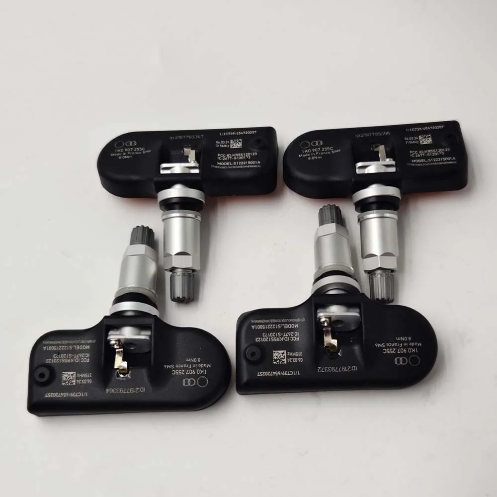 1/4PCS Tire Pressure Sensor 1K0907255C 1K0907253D 1K0907253E 315Mhz TPMS For Audii A3 A4 S4 S5 VW Passat Jetta High Quality