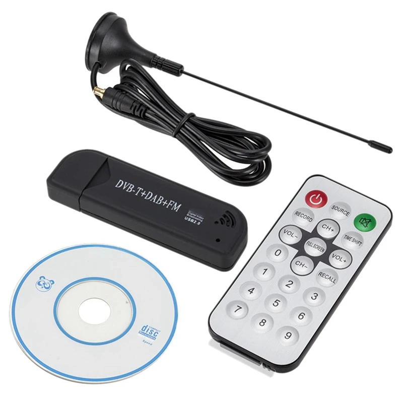 USB2.0 FM SDR Dongle Digital TV Tuner Stick Receiver For Real-Time Recording And Playback