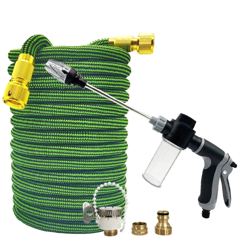 

Extended Telescopic Garden Hose, High-Pressure Foam Water Gun, Equipped With 100ML Foam Kettle, Garden Watering Supplies