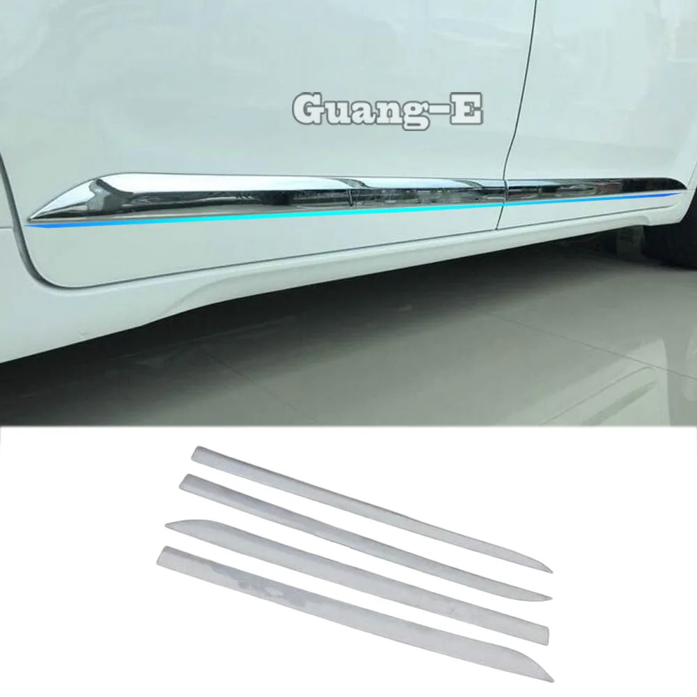

For Toyota Sienna 2015 2016 2017 2018 2019 2020 Frame Styling Cover Detector ABS Chrome Side Door Body Trim Strip Molding Stick