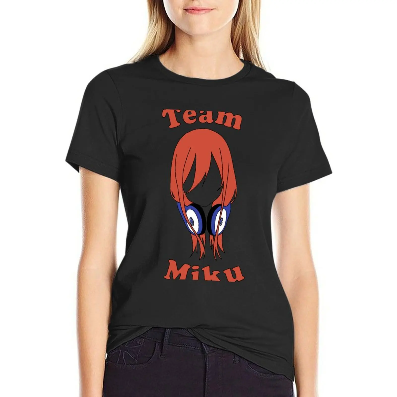 Team Miku Nakano T-Shirt summer top Short sleeve tee tshirts for Women