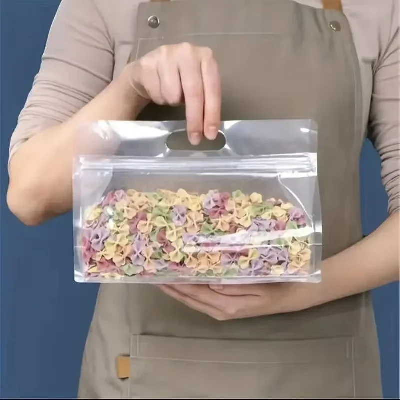5 قطعة أكياس تخزين المواد الغذائية المقاومة للتسرب قابلة لإعادة الاستخدام للحبوب الجوز والخضروات والفواكه والوجبات الخفيفة منظم المطبخ حاويات التخزين
