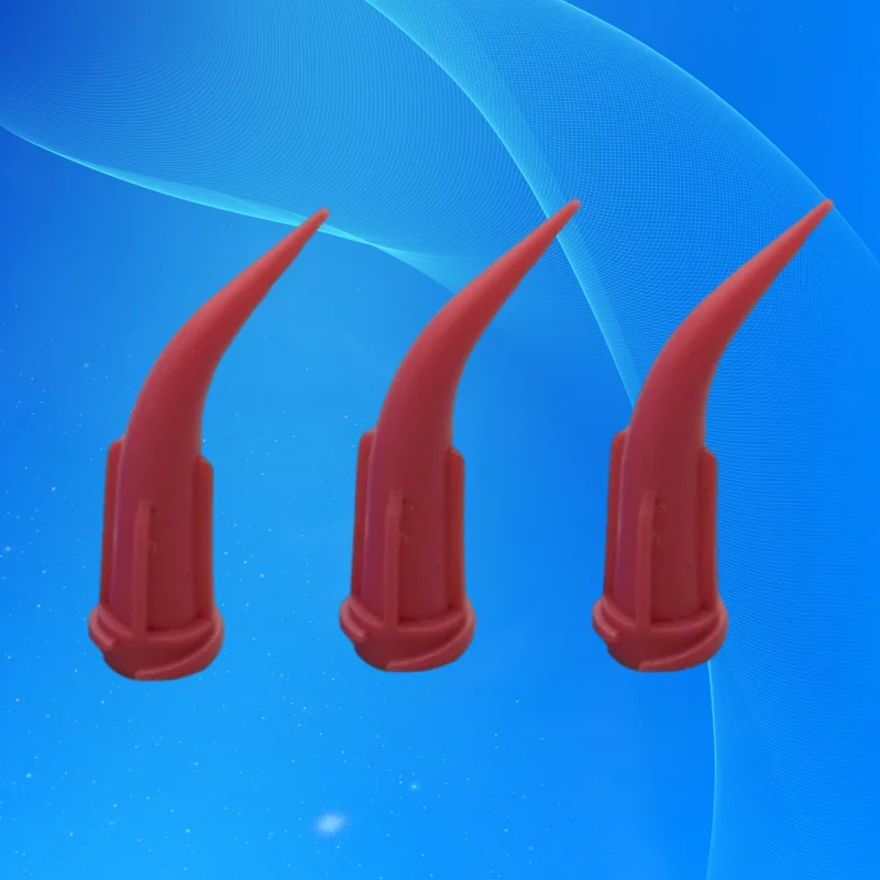 

25G Tapered Needles | 100pcs Red Luer Lock Tips (30° Bent, 0.3mm Aperture) ‌