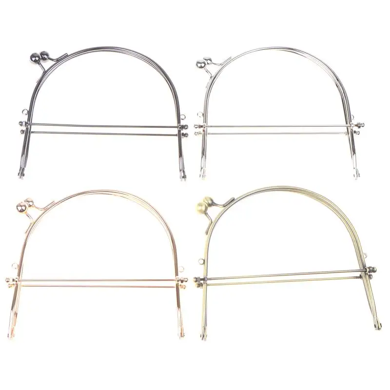 

【IIOO】15CM Handbag Clutch Frame Metal Frame Kiss Clasp Bag Purse Handle Handbag Wallet Screw Brackets DIY Bag Accessories
