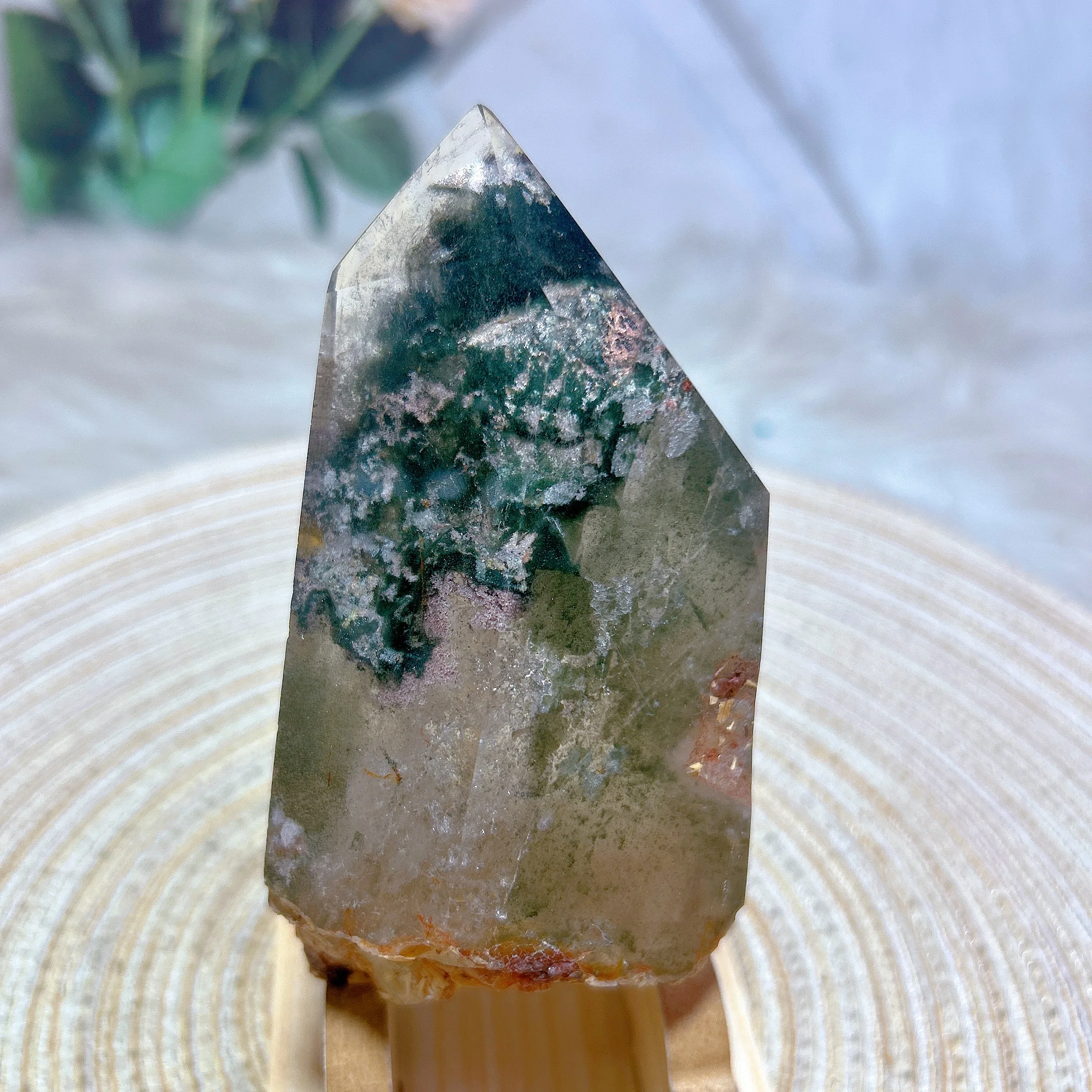 

Natural Crystal Garden Quartz Raw Point Rainbow Stone Tower Healing Spiritual Gemstone Mediation Mineral Reiki Gift