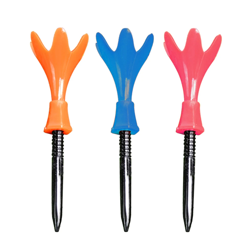 

3 Pieces Golf Tees Fashionable Plastic Accessory Golf Wool Planting Nail