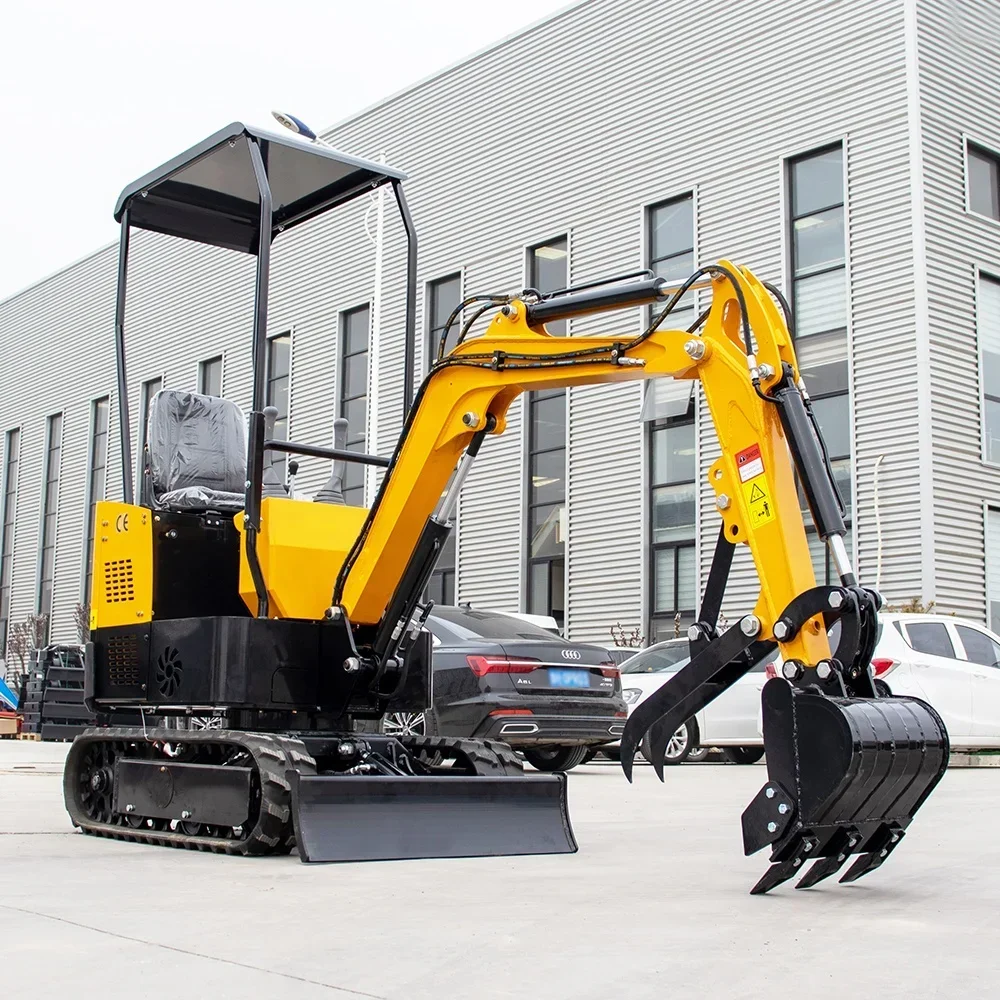 Hot Selling 3.5-ton Mini Excavator 2.5-ton 1T0.8T1.8T American European Engine Excavator Farm Small Excavator