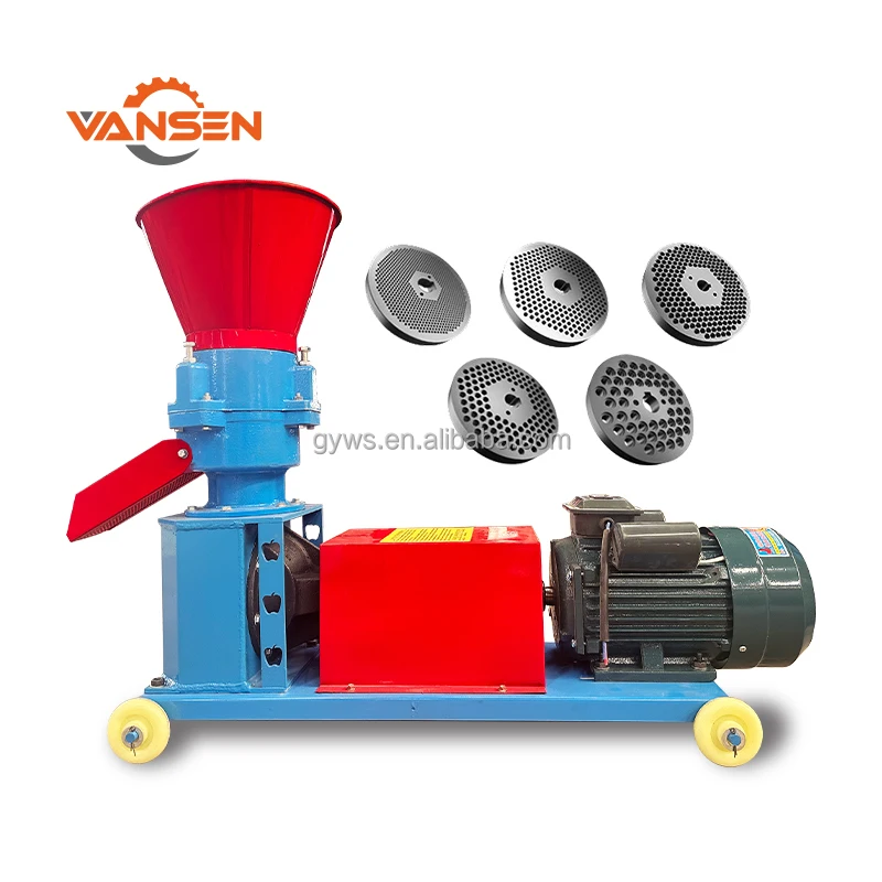 Livestock Poultry Chicken Cattle Goat Animal Food Making Maker Press Pelletizer Granular Feed Pellet Processing Machine For Farm
