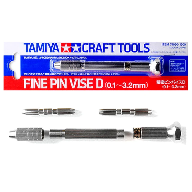 Tamiya 74050 Fine Pin Vise D (0.1mm-3.2mm) Craft Tools RC Plastic Model -  AliExpress