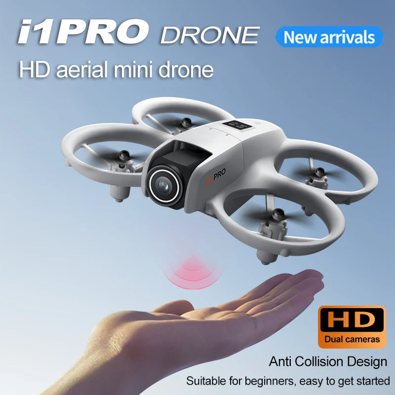 i1PRO Mini Drone with 180° Electric Adjustable 4K HD Camera WiFi LED Light Flow Rc Drone Pocket Obstacle Avoidance Rc Quadcopter
