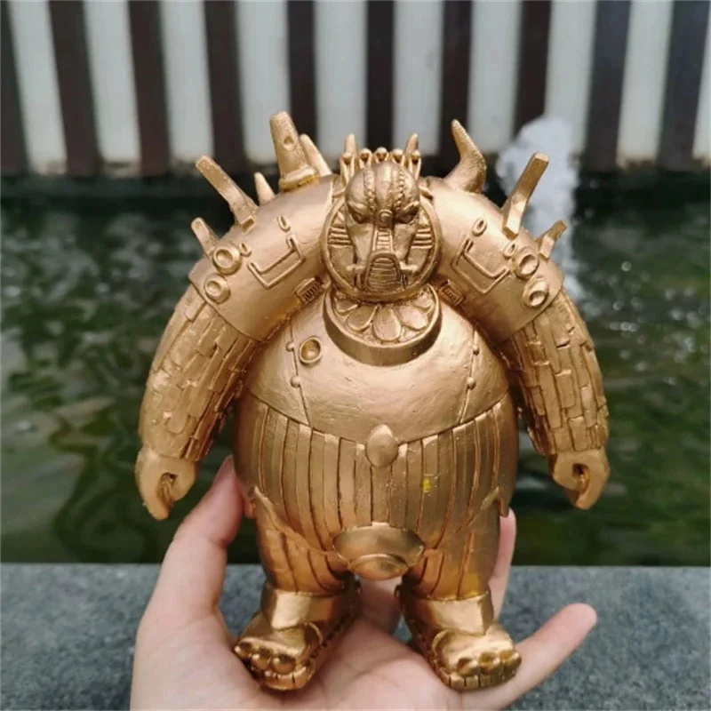 Resin Soldier Sculpture Bronze Finish Mongolian Warrior Figurine Living Room Shelf Accent For Collectors And History Fans
