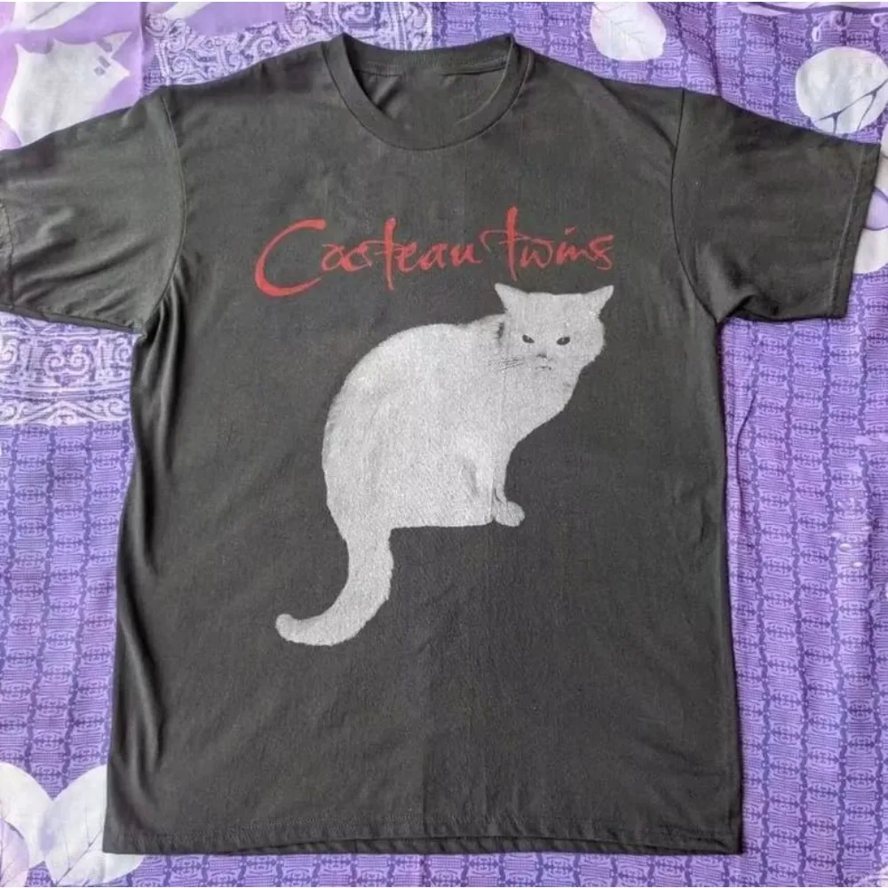 2026 Cocteau Twins Shirt Cocteau Twins Band White Unisex Fashion T-shirt Men Women Summer Breathable Short Sleeve Crew Neck Tee