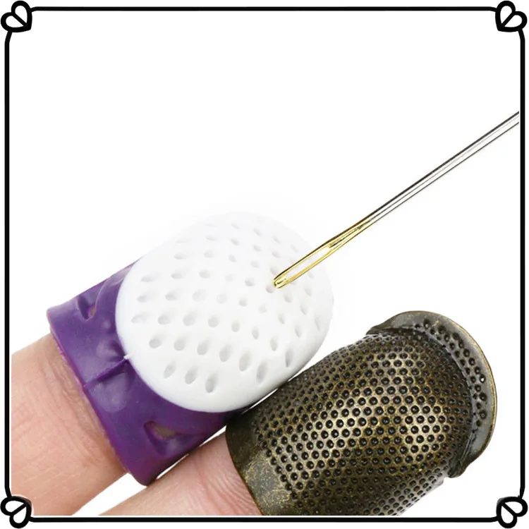 

5 PCS/Set Silicone top needle anti prick hand and finger protection cover, cross stitch top needle press, household sewing tool