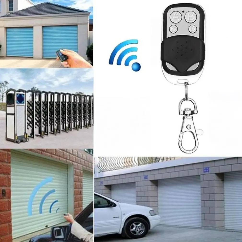 Universal 4 Buttons Garage Door Opener Remote Control 433MHZ Clone Fixed Learning Code For Gadgets Car Gate Garage Door