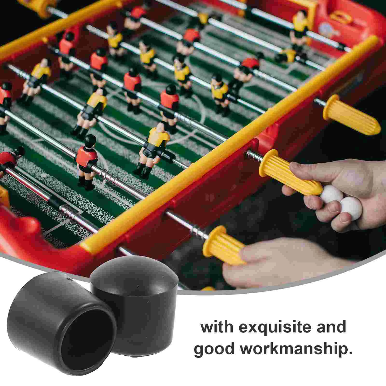 8 Pcs Football Machine Cap Foosball Table End Caps Portable Pole Pvc Rod Plug Board Bearing