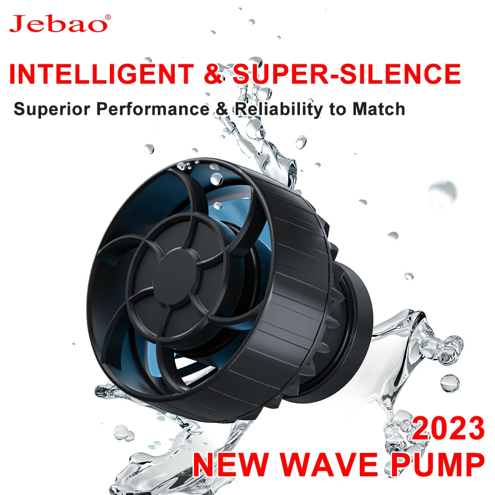 Jebao 2023 뉴 웨이브 펌프 ELW 수족관 물 펌프 필터, 어항 초저소음 작동 펌프, 와이파이 무선 지원