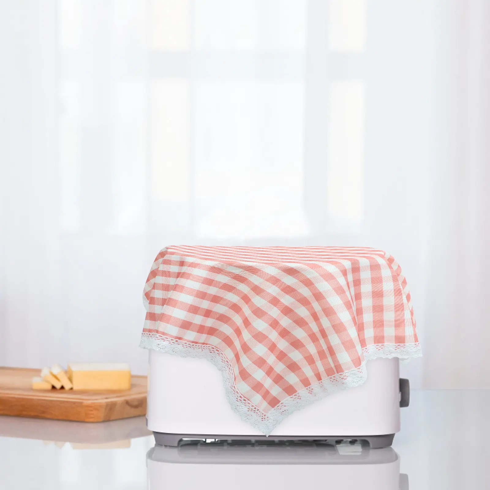 Microwave Cover for Oven Toaster – Dust Protector with Pastoral Design, Washable Home Appliance Cover