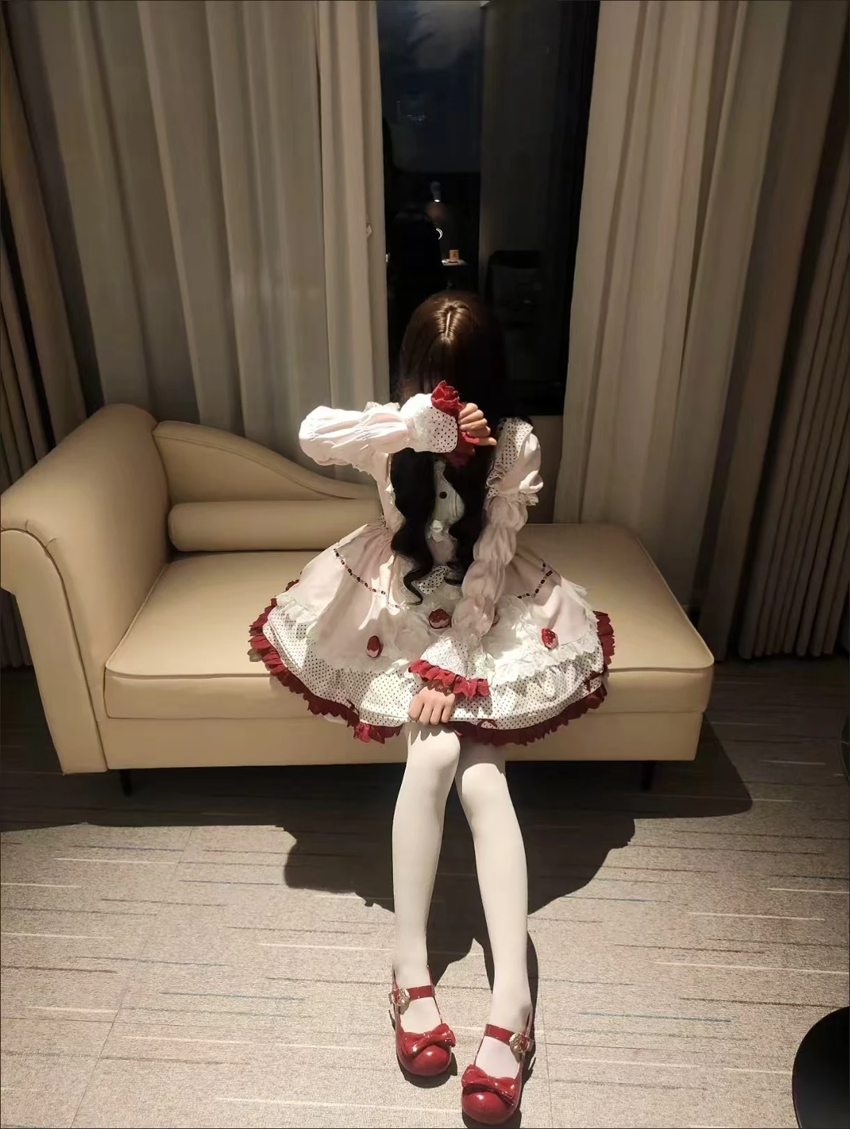 2026 new Original [Strawberry House] Spring/Summer New Lolita Princess Dress Strawberry Cake Waist slimming Party Dress