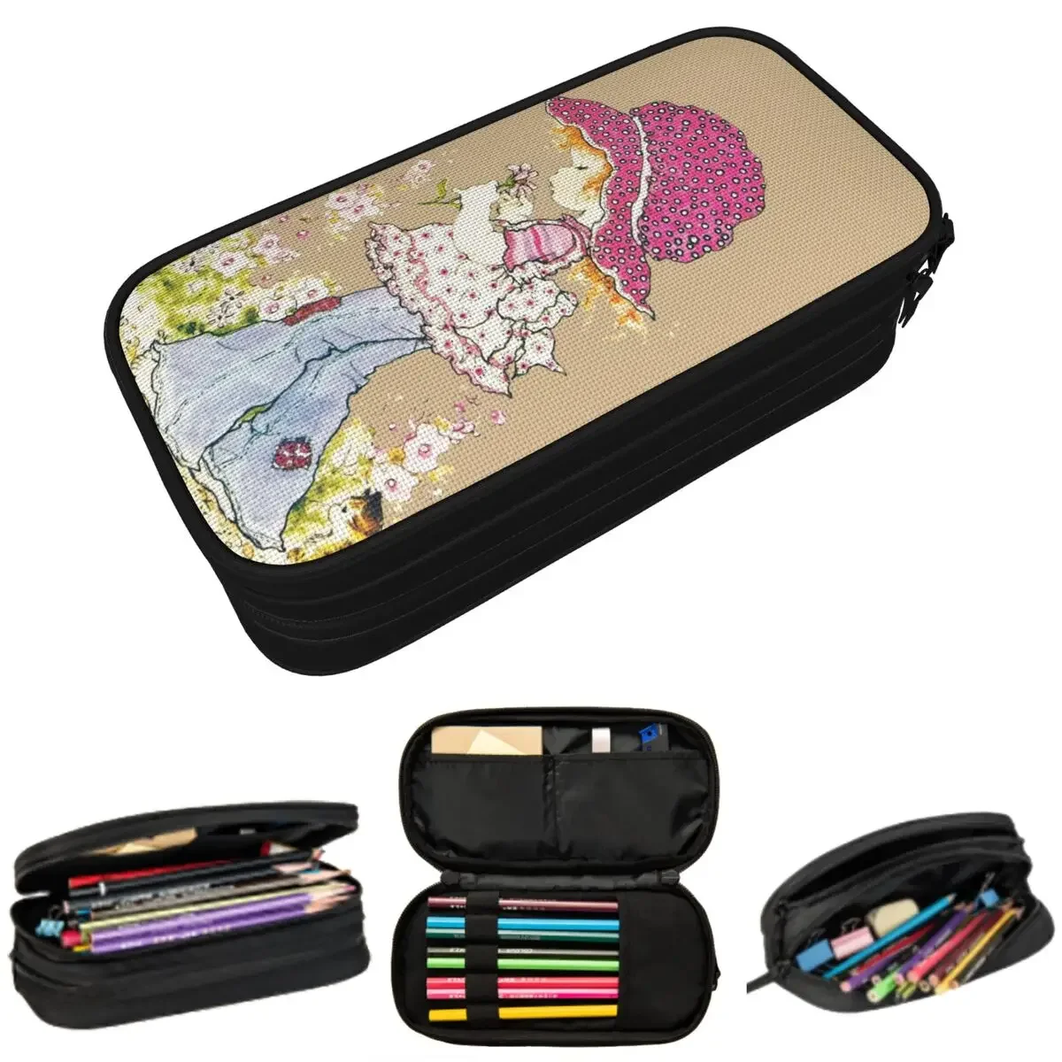 

Sarah Kay Girl Pencil Cases Big Capacity Pen Bags Pen Box Pencil Pouch For Boys Girls Students Stationery School Office