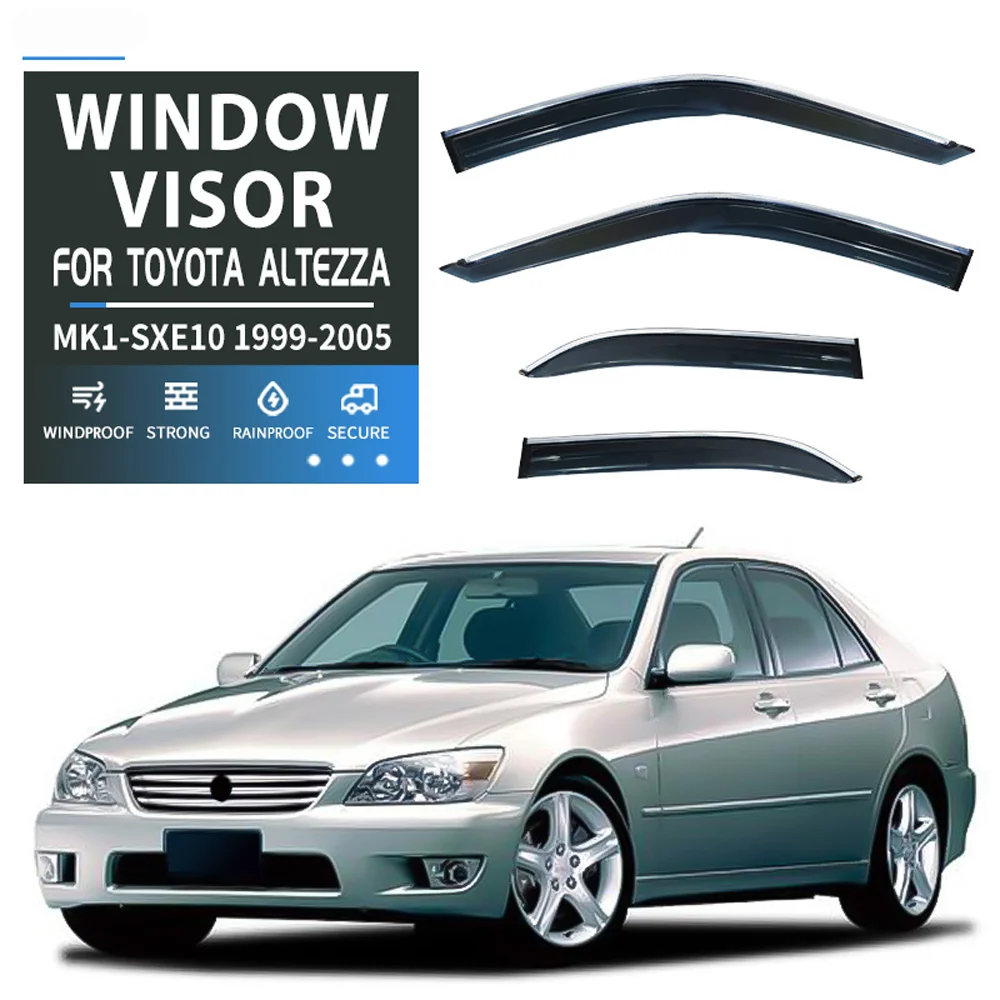 

For Toyota Altezza SXE10 1999-2005 Wind Deflectors Rain Guards Door Visor Vent Shades Ventvisor Window Visor Cars Accessories