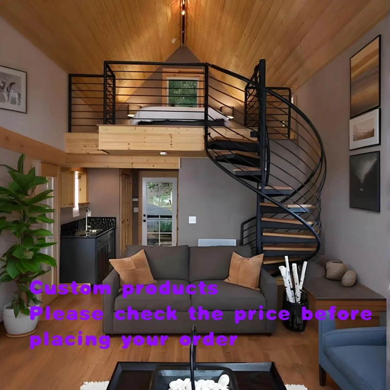 custom.Custom Galvanized Steel Staircase Durable Outdoor Metal Stair Indoor Use Winding Iron Stairs Straight S