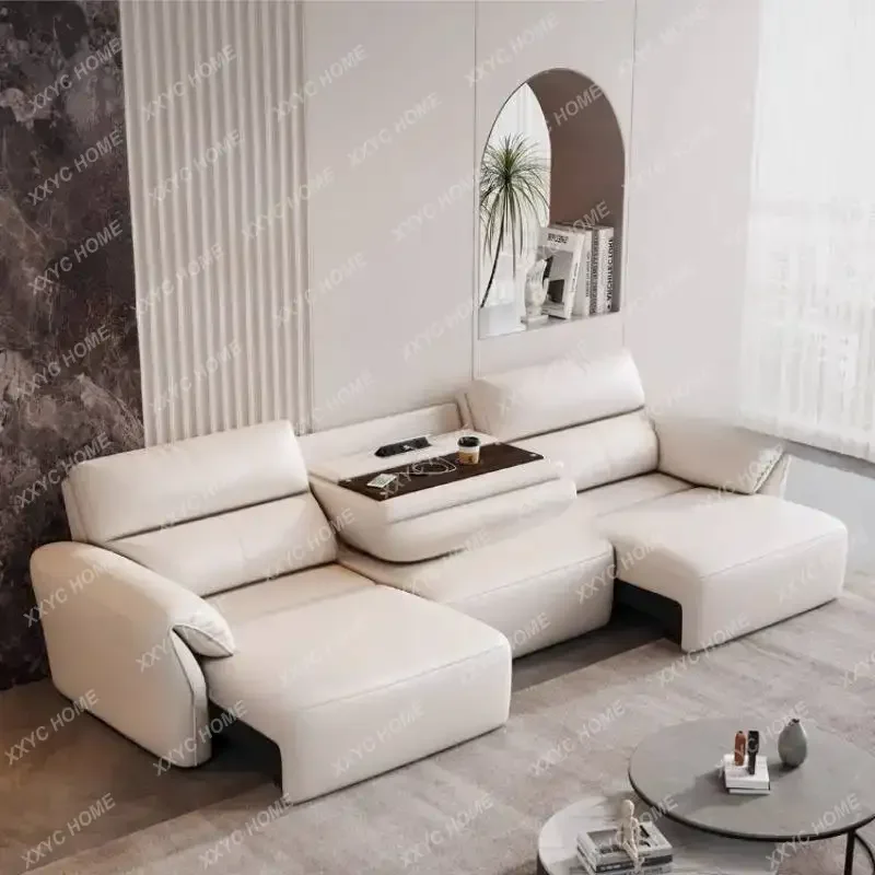 

A Electric Sofas Foldable Relax Lounges Living Room Sofas Massage White High Canape Lit Furniture For Home