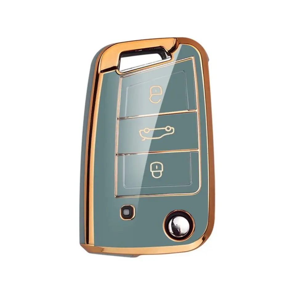 

Чехол-держатель для дистанционного ключа из ТПУ для VW/Volkswagen/Golf 7/MK7/Tiguan/MK2/SEAT/Ateca/Leon/FR 2/Ibiza/Skoda/Octavia